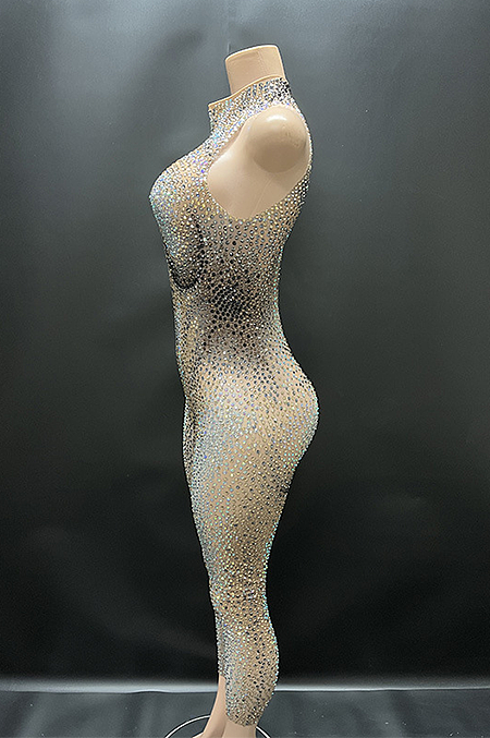 'Alouette' Rhinestone Jumpsuit