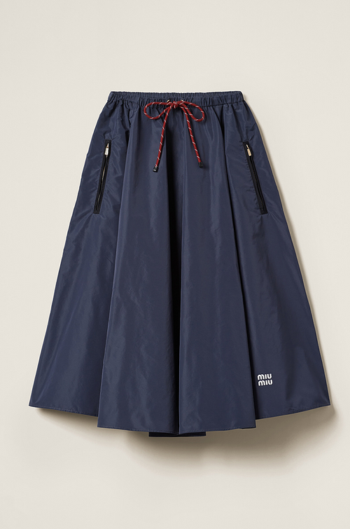 MIU MIU – Nautica Volume Tech Midi Skirt