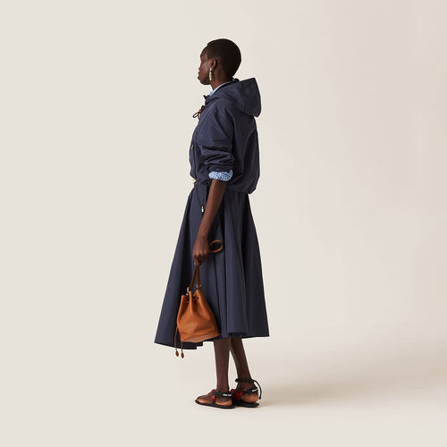 MIU MIU – Nautica Volume Tech Midi Skirt