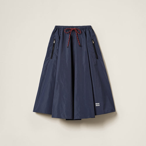 MIU MIU – Nautica Volume Tech Midi Skirt