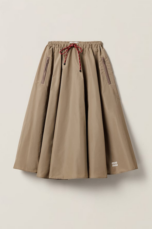 MIU MIU – Nautica Volume Tech Midi Skirt