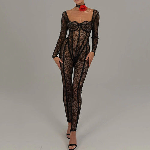 'Art of Revenge' Laced Jumpsuit
