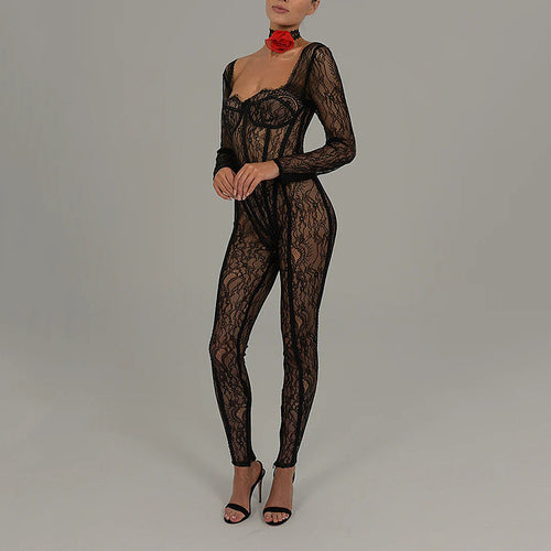 'Art of Revenge' Laced Jumpsuit