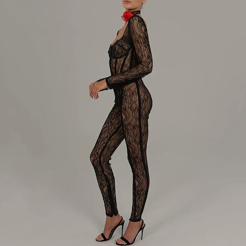 'Art of Revenge' Laced Jumpsuit