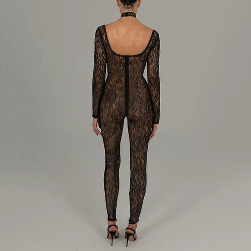 'Art of Revenge' Laced Jumpsuit