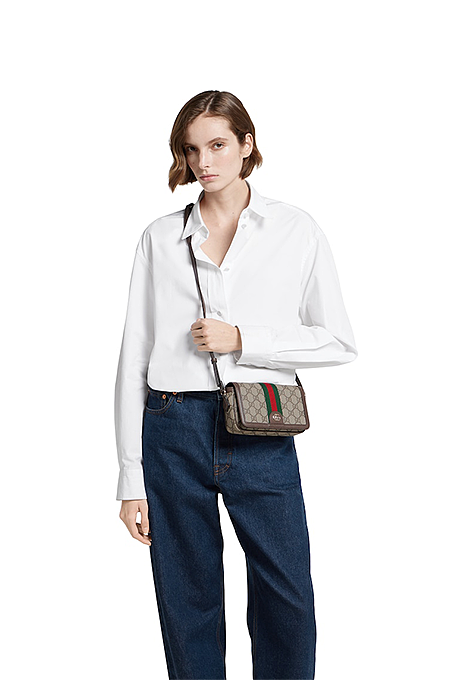 Gucci Ophidia GG Supreme Mini Shoulder Bag