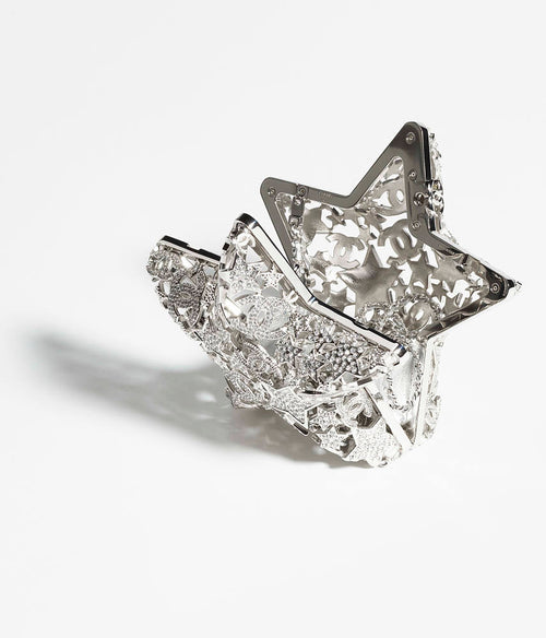 Chanel Star Minaudière Collector’s Edition – Silver-Tone Metal with Strass