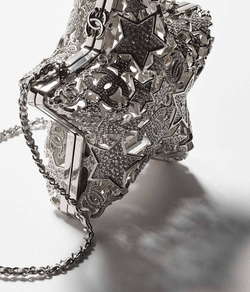 Chanel Star Minaudière Collector’s Edition – Silver-Tone Metal with Strass