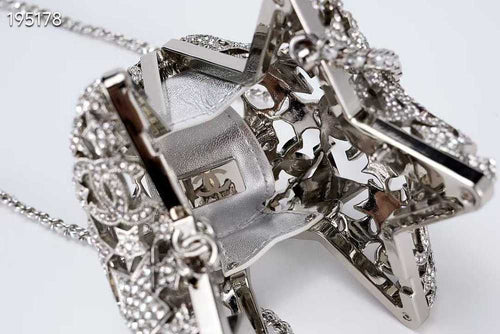 Chanel Star Minaudière Collector’s Edition – Silver-Tone Metal with Strass