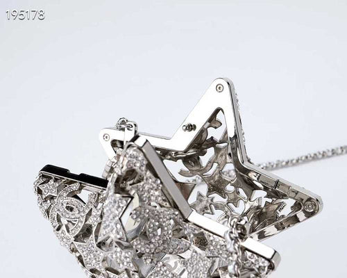 Chanel Star Minaudière Collector’s Edition – Silver-Tone Metal with Strass