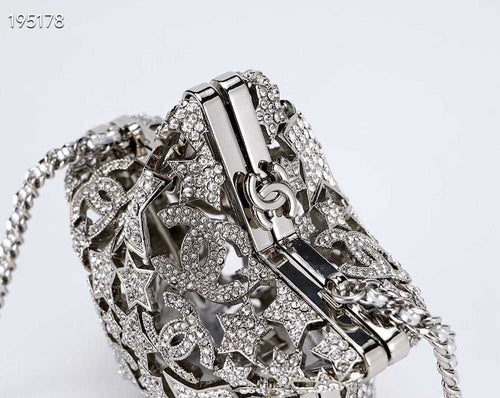 Chanel Star Minaudière Collector’s Edition – Silver-Tone Metal with Strass