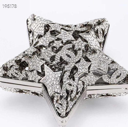 Chanel Star Minaudière Collector’s Edition – Silver-Tone Metal with Strass
