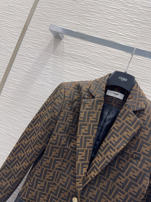Fendi Roma Élite Monogram Tailored Blazer