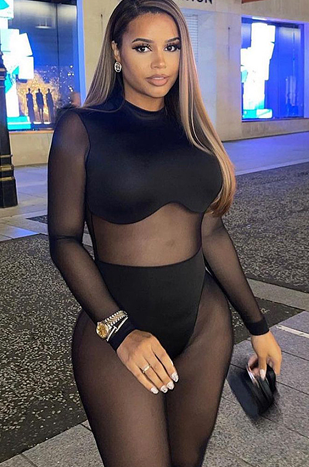'Triere' Mesh Jumpsuit