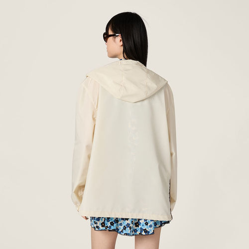 Miu Miu Épure Nylon Hooded Jacket – Crème Atelier Edition