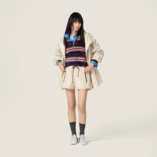 Miu Miu Épure Nylon Shorts – Crème Atelier Edition