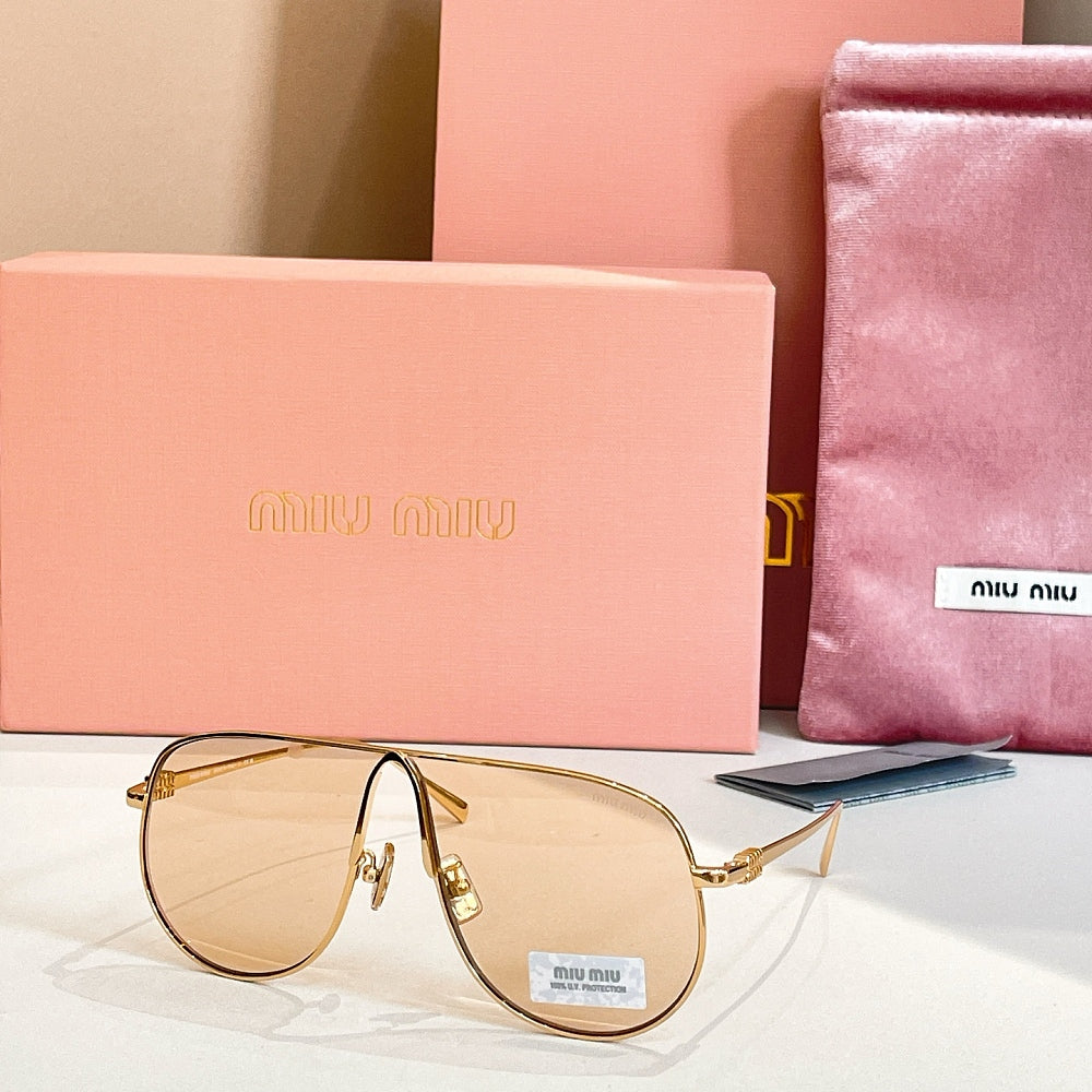 美品 miumiu sunglasses gold star case MIU MIU D-frame gold-tone sunglasses | NET-A-PORTER