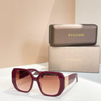 Bvlgari Icona Square Sunglasses – Gold Accent Luxury Statement Shades