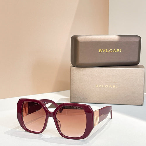 Bvlgari Icona Square Sunglasses – Gold Accent Luxury Statement Shades