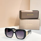 Bvlgari Icona Square Sunglasses – Gold Accent Luxury Statement Shades