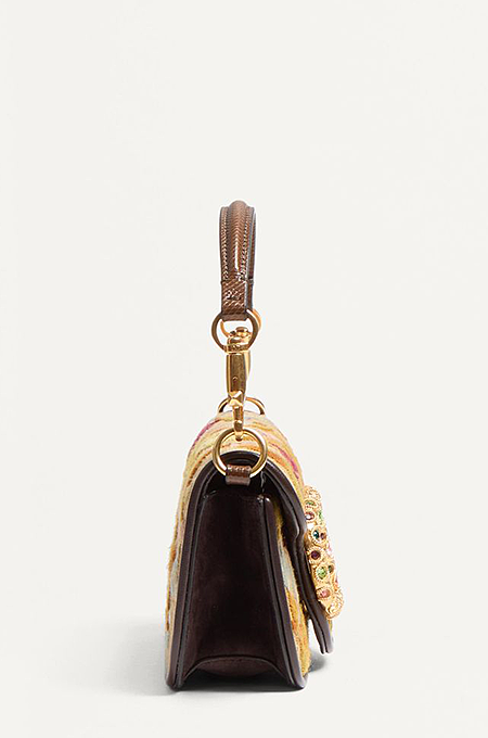 Valentino Garavani Locò Small Embroidered Shoulder Bag with Swarovski® Detail