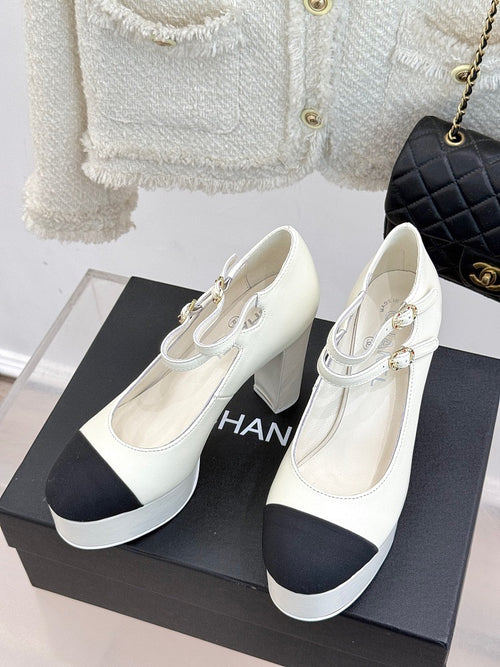 Chanel Classic Mary Jane Leather Heels