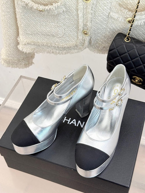 Chanel Classic Mary Jane Leather Heels