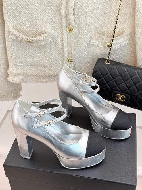 Chanel Classic Mary Jane Leather Heels