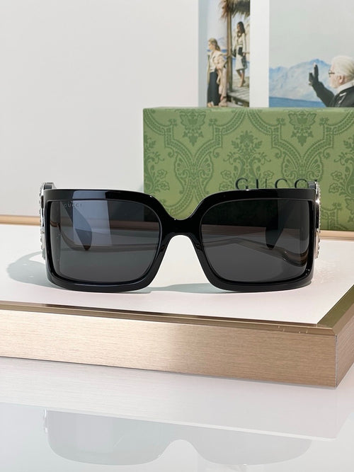 Gucci Big Frame Sunglasses with Crystalized Design