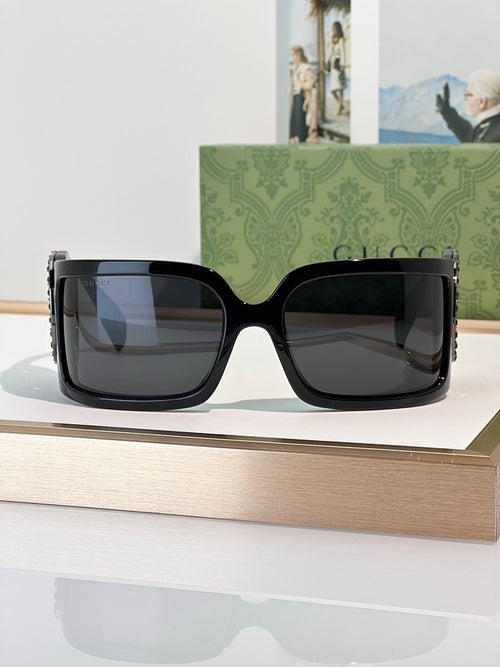 Gucci Big Frame Sunglasses with Crystalized Design