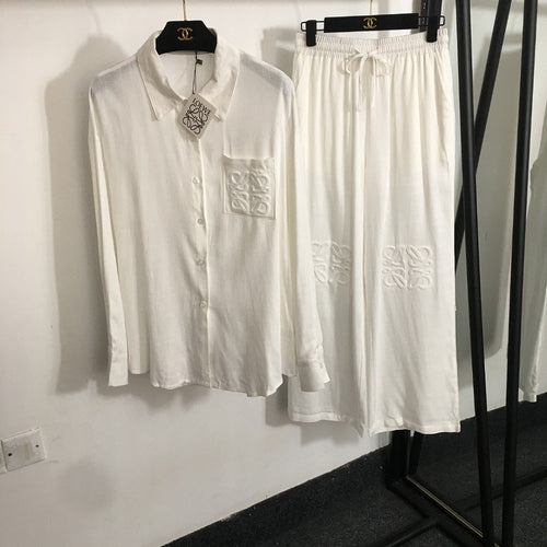 Loewe Ivory Anagram Signature Lounge Set