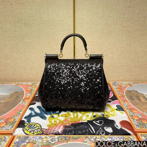 'Sequel of She' Dolce & Gabbana Sicily Sequins Shoulder Bag