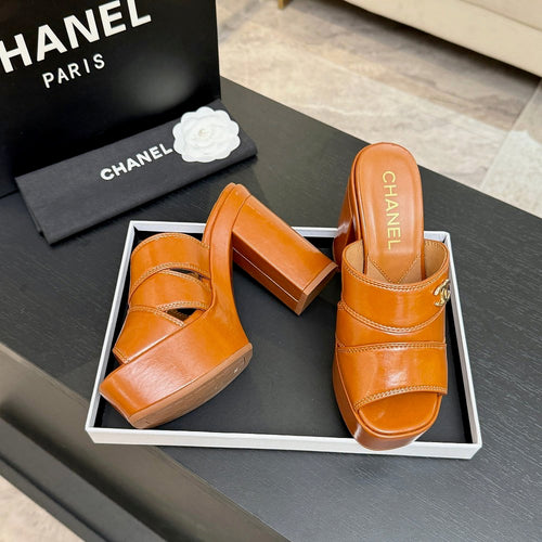 Chanel Élévation Platform Mule – Caramel Cuir Edition