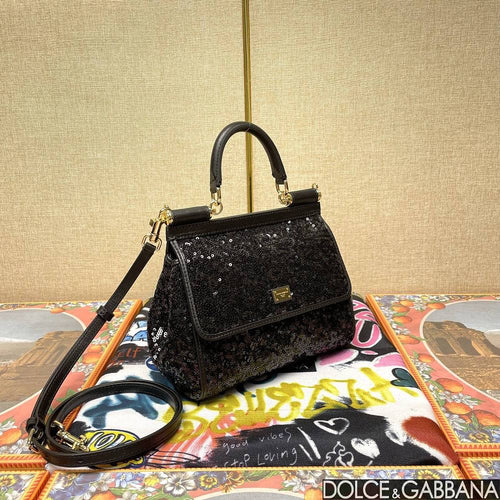 'Sequel of She' Dolce & Gabbana Sicily Sequins Shoulder Bag