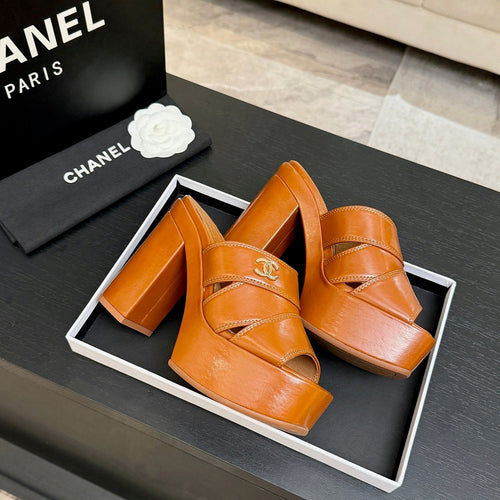 Chanel Élévation Platform Mule – Caramel Cuir Edition