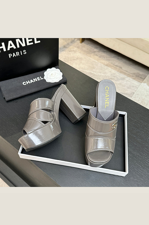 Chanel Élévation Platform Mule – Gris Cendré Edition