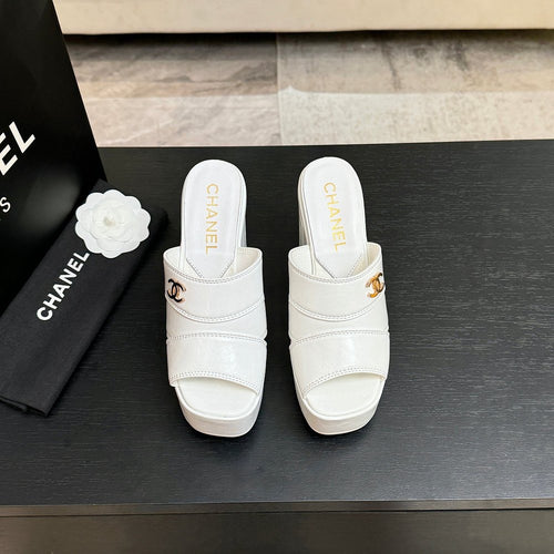 Chanel Élévation Platform Mule – Blanc Éclat Edition