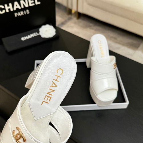 Chanel Élévation Platform Mule – Blanc Éclat Edition