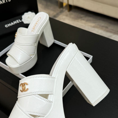Chanel Élévation Platform Mule – Blanc Éclat Edition