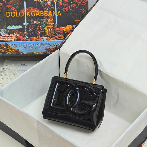 D&G Mini Patent Leather Handbag