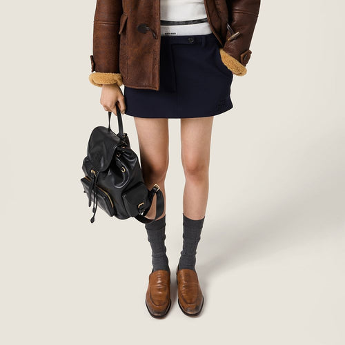 Miu Miu – Noire Académie Tailored Mini Skirt