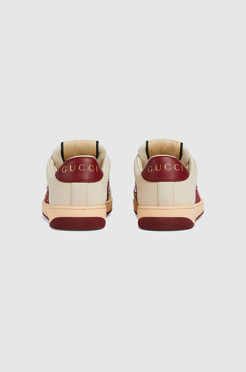 GUCCI “Rouge Cristalline” Crystal Encrusted Court Sneaker