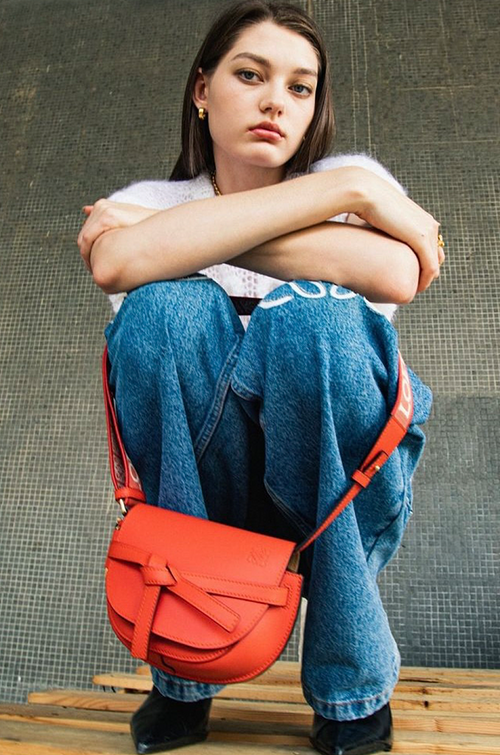 Loewe “Nube Signature” Hand-Knit Mohair Vest