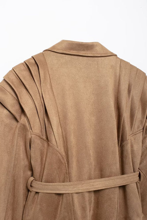 Marseille Sculpted Suede Blazer