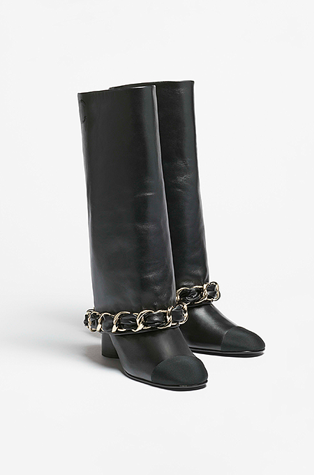 Chanel Iconic Chain-Linked Slouch Boots – Limited Edition – LUXE