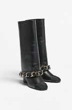 Chanel Iconic Chain-Linked Slouch Boots – Limited Edition