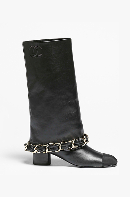 Chanel Iconic Chain-Linked Slouch Boots – Limited Edition