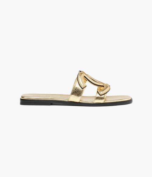Chanel – Or Entrelacé CC Flat Sandals