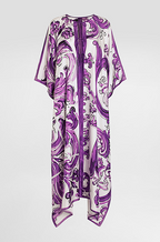 Dolce & Gabbana Majolica Reverie Twill Caftan Dress