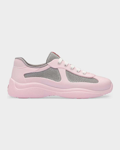 Prada – Rosa Stratus Velocity Knit Sneaker